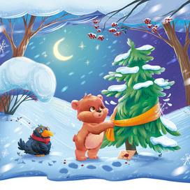 Медвежёнок и Ворона