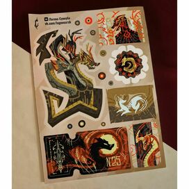 Стикерпак драконы мира