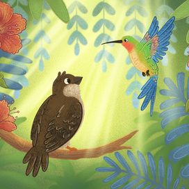 Календарь. Путешествие воробья. Май