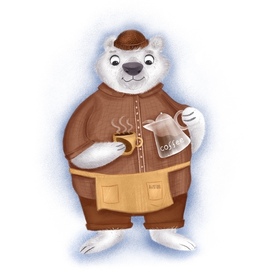 Мишка бариста