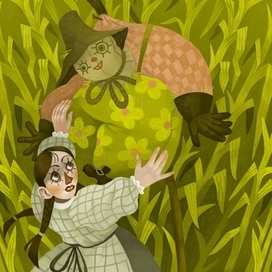 иллюстрация к "Удивительный волшебник страны Оз" Л.Ф. Баум