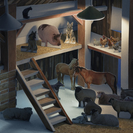 Скотный Двор. Иллюстрация 