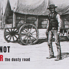 Иллюстрация для вестерн открыток 06