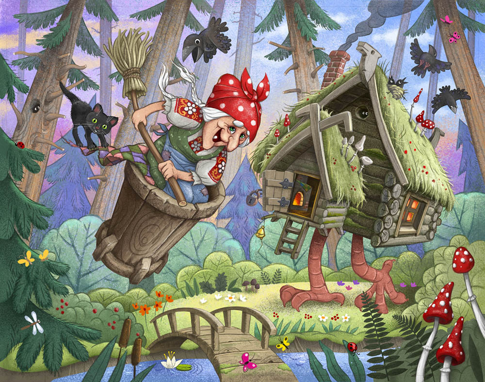 пазл "БАба Яга" для КОНИК/ Larsen