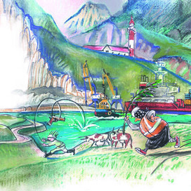 Тим Собакин «Две бабушки и внук»