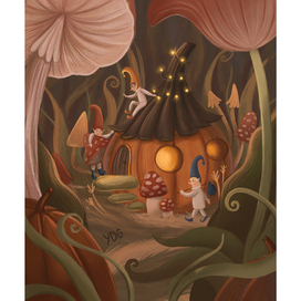 Уютные иллюстрации | Тайные жители