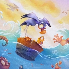 Попался птенчик