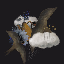 Стрижи в облаках