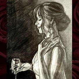 Портрет счастливой девушки 