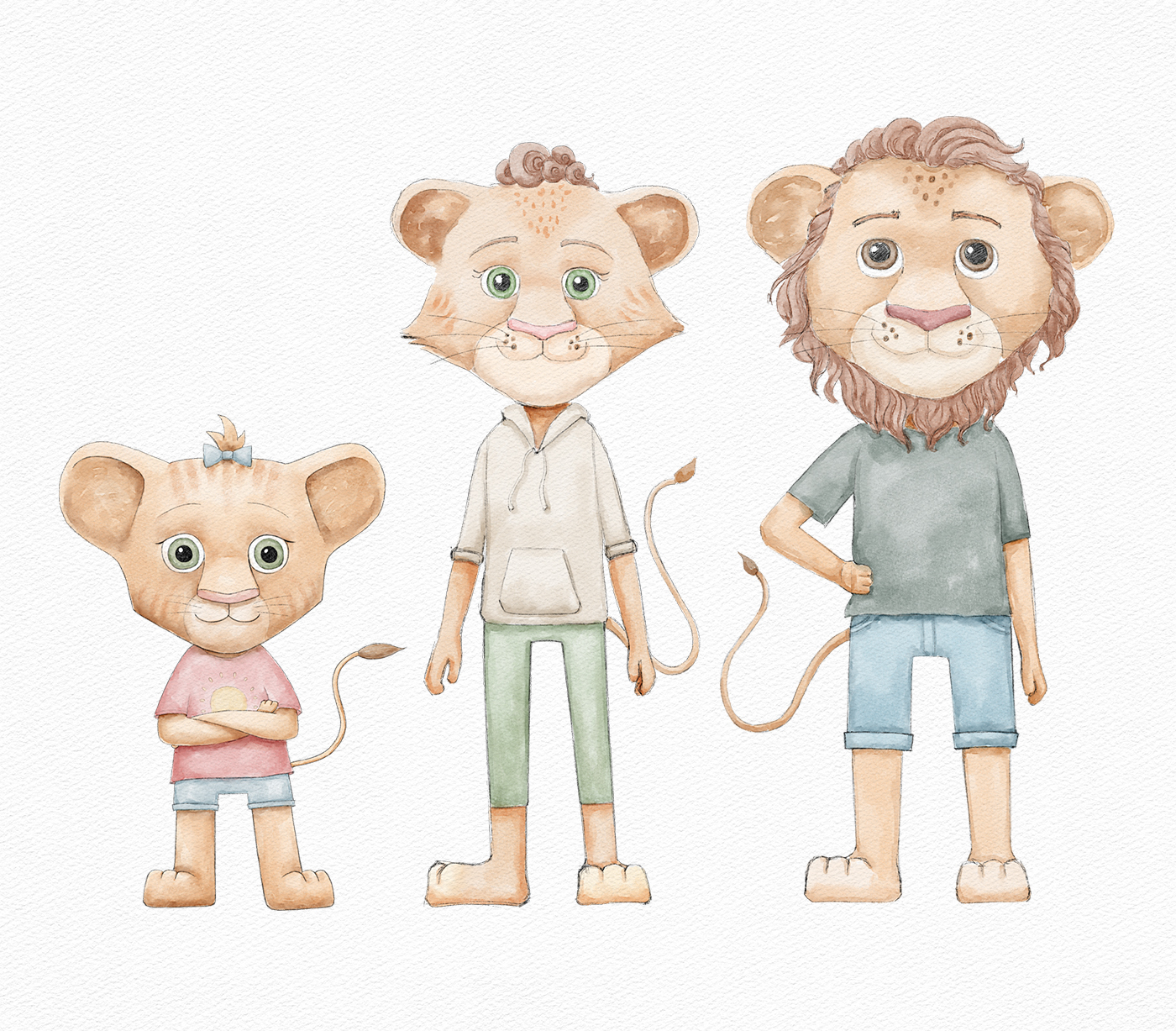 Иллюстрация персонажей книги "It's not because of me"