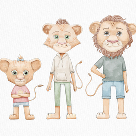 Иллюстрация персонажей книги "It's not because of me"