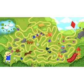 Лабиринт в парке