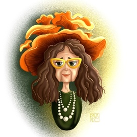 Персонаж бабулечка-гриб