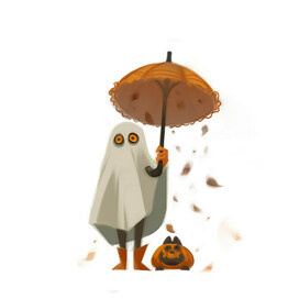 Под зонтиком