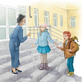 Иллюстрация к книге «Расследование в кафе Крендель с корицей»