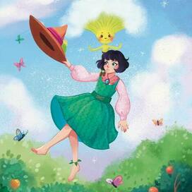 Иллюстрация из книги "Мирабель - огородная ведьма"