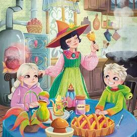 Иллюстрация для книги про ведьму Мирабель