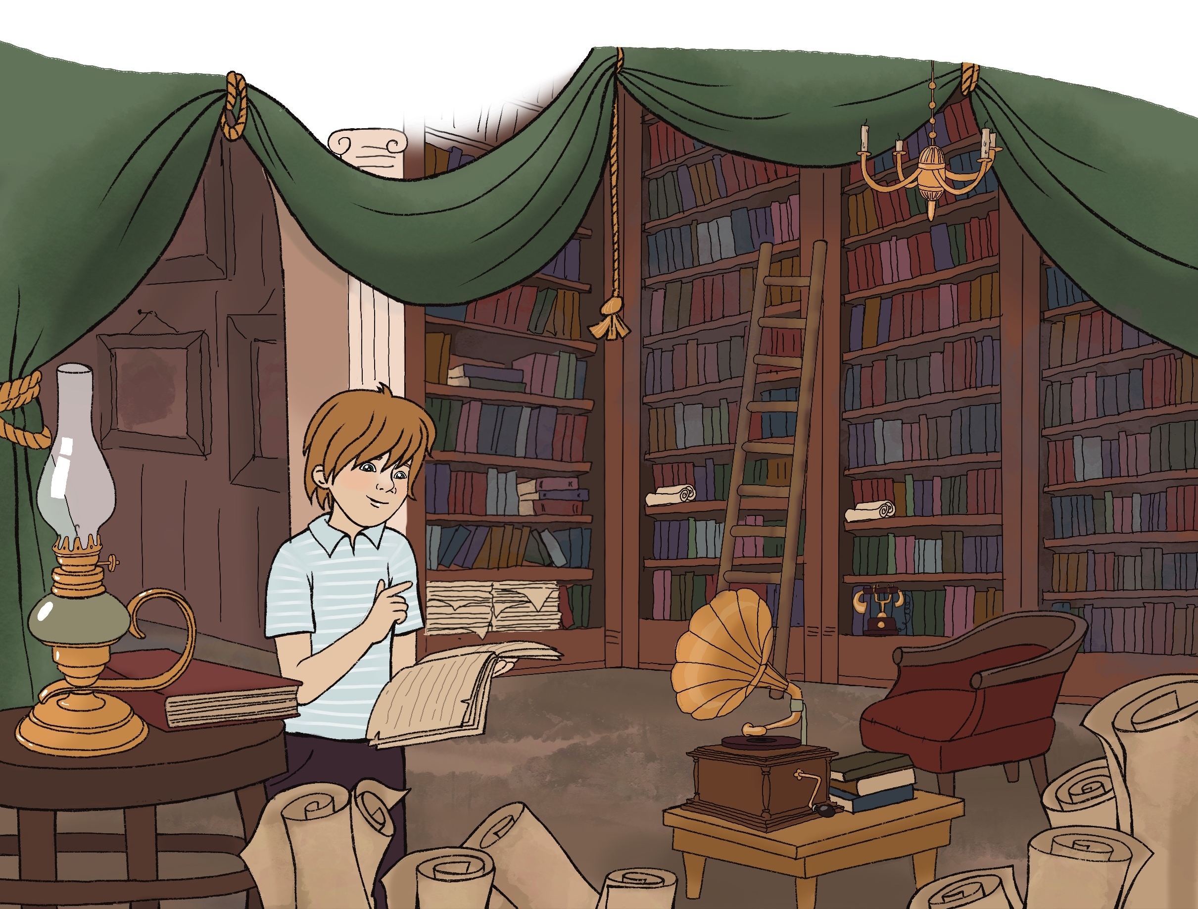 Иллюстрации к сказке "Остров безмолвия". "Сказки для умных детей".