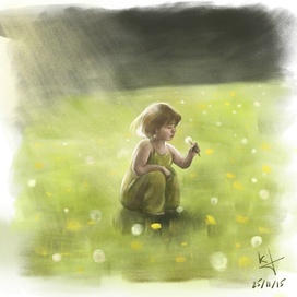 Девочка в поле