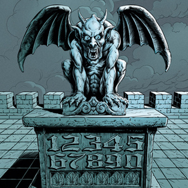 Горгулья – черно-белая версия