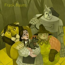 обложкк к "Удивительный волшебник страны Оз"