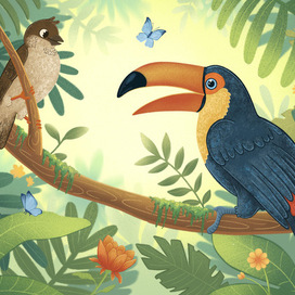 Календарь. Путешествие воробья. Июнь