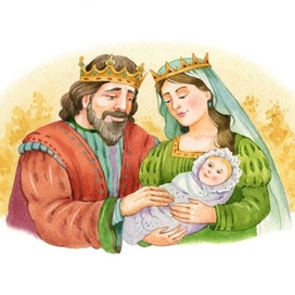 Заставка к сказке Шарля Перро "Спящая красавица" ,   ЭКСМО 