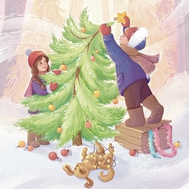 Зимняя иллюстрация 