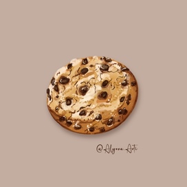 Овсяное печенье с кусочками шоколада