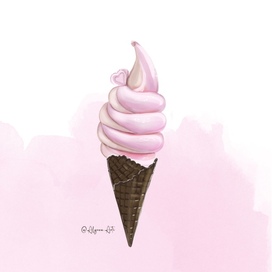 Мороженое рожок зефирное