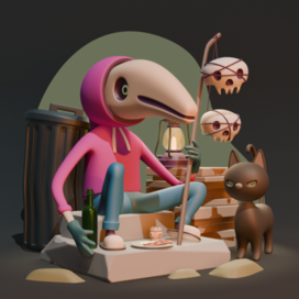 Чумной курьер пиццы.