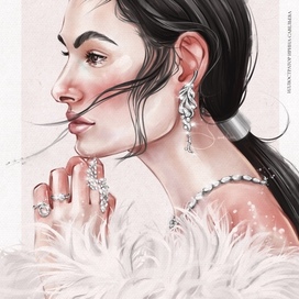 Портрет девушки в праздничном образе