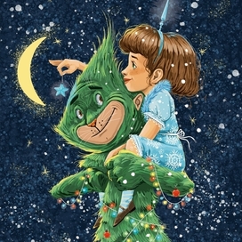 Гринч и девочка