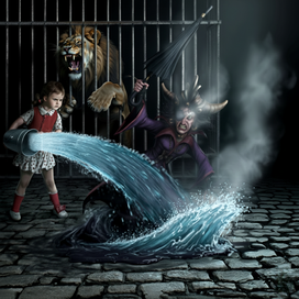 Элли растворяет Бастинду