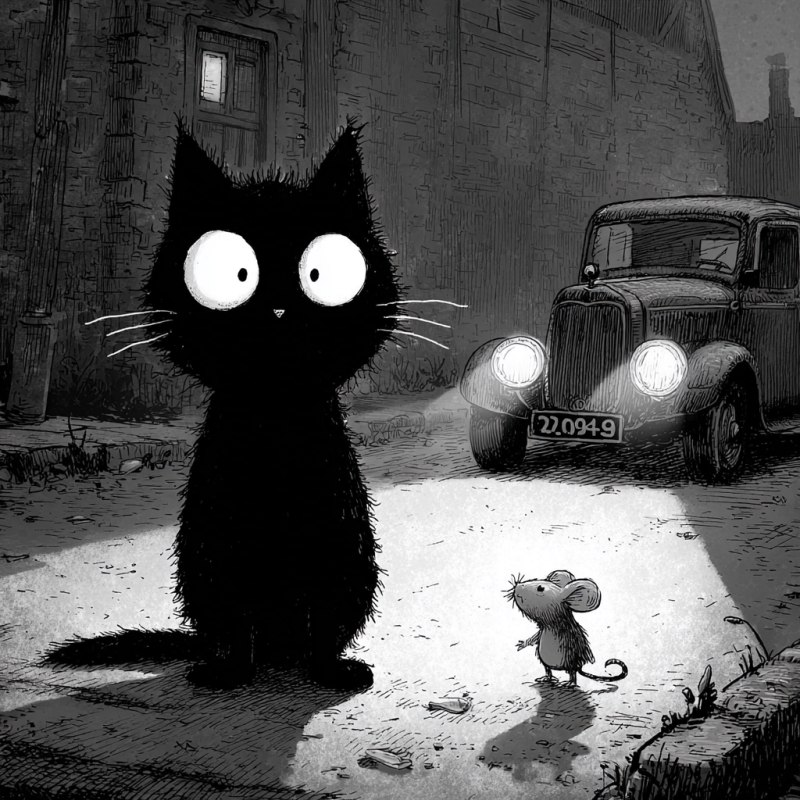 котенок и мышонок