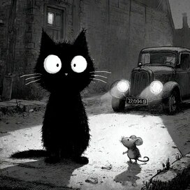 котенок и мышонок