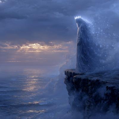 призрак на утесе