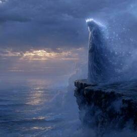 призрак на утесе