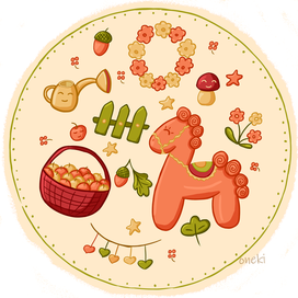 Иллюстрация в стиле каваи 