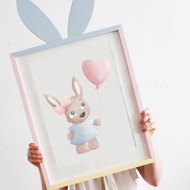 Зайка с шариком