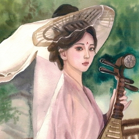 на прогулке