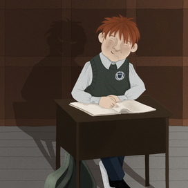 Иллюстрация к книге "Не моргай. Проклятье тени" Джош Аллен