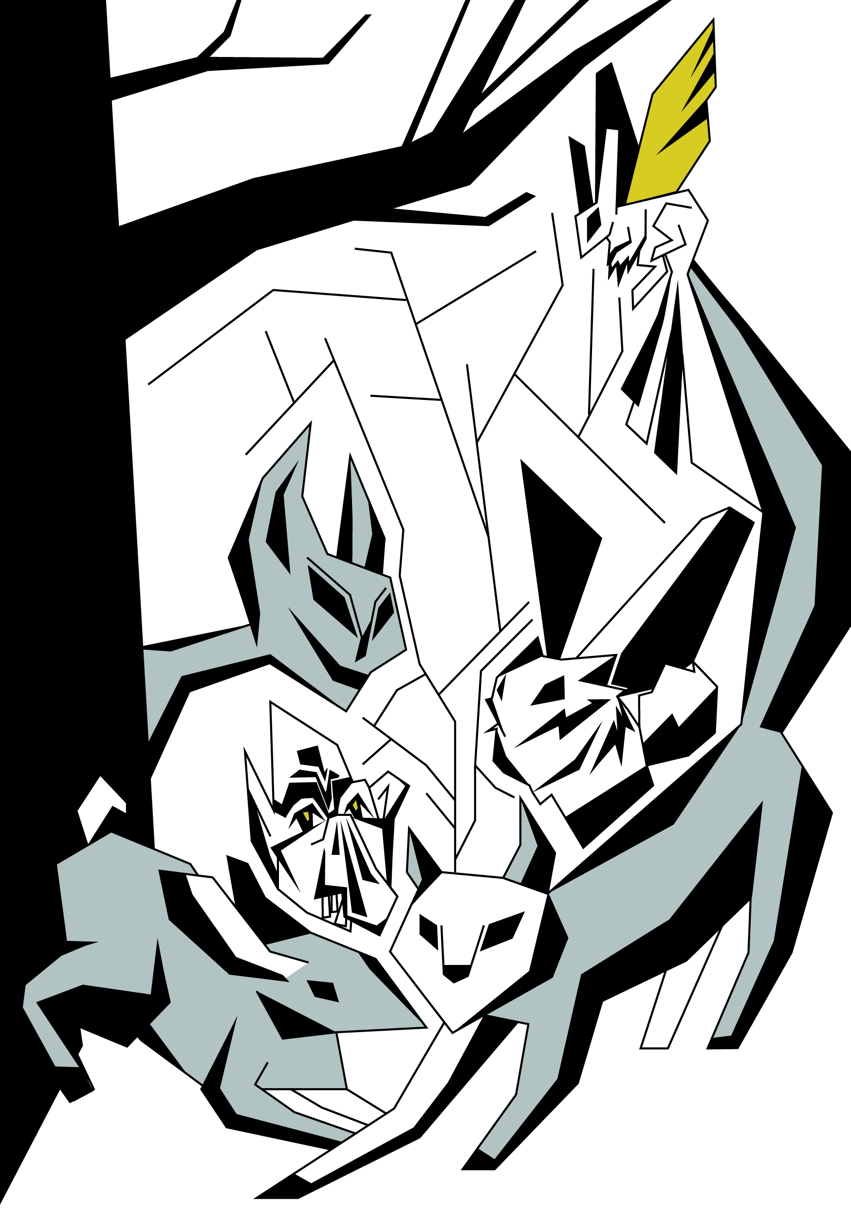 Существа в лесу