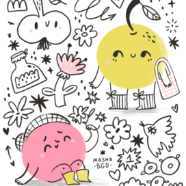 Драфтовые персонажи и графика Masha BGD