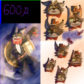 Ваш любимый домашний любимец в мультяшнем стиле. 