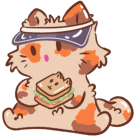 Котик и сэндвич