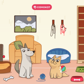 Графика для рекламной игры Самоката