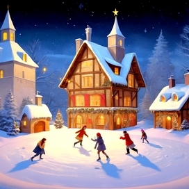 Иллюстрация"Рождественские каникулы"