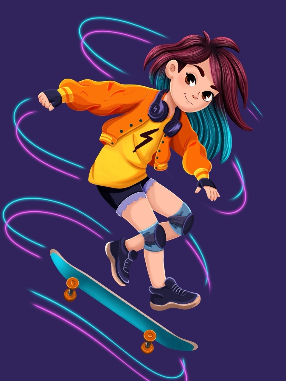 Тинейджер на скейте