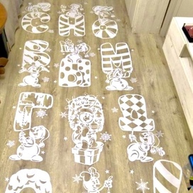 Вытынанки снеговики